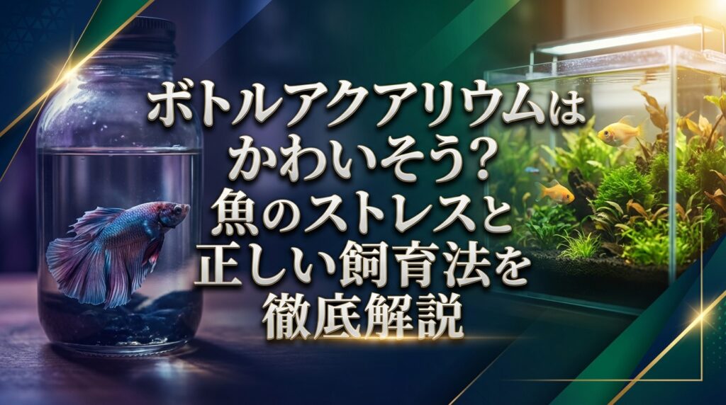 ボトルアクアリウムはかわいそう？魚のストレスと正しい飼育法を徹底解説