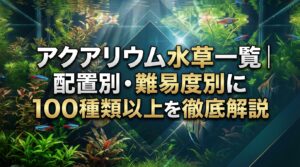 アクアリウム水草一覧｜配置別・難易度別に100種類以上を徹底解説