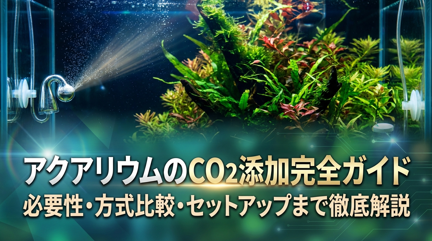 アクアリウムのCO2添加完全ガイド|必要性・方式比較・セットアップまで徹底解説
