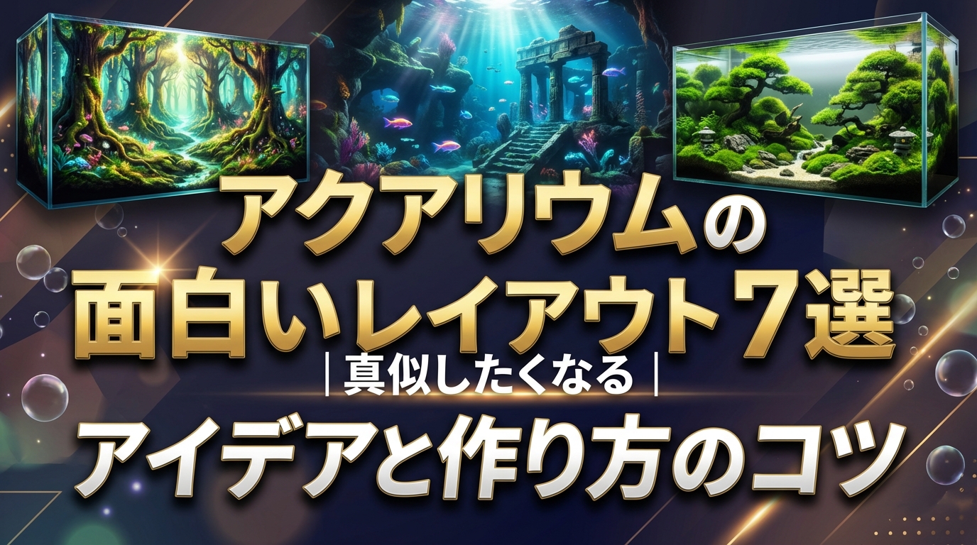 アクアリウムの面白いレイアウト7選|真似したくなるアイデアと作り方のコツ
