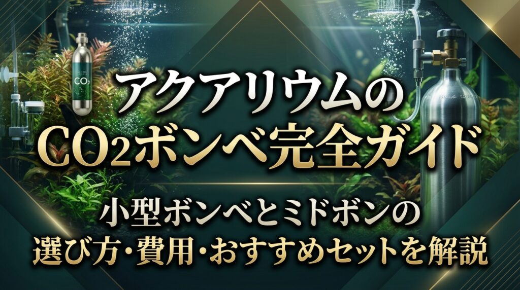 アクアリウムのCO2ボンベ完全ガイド｜小型ボンベとミドボンの選び方・費用・おすすめセットを解説