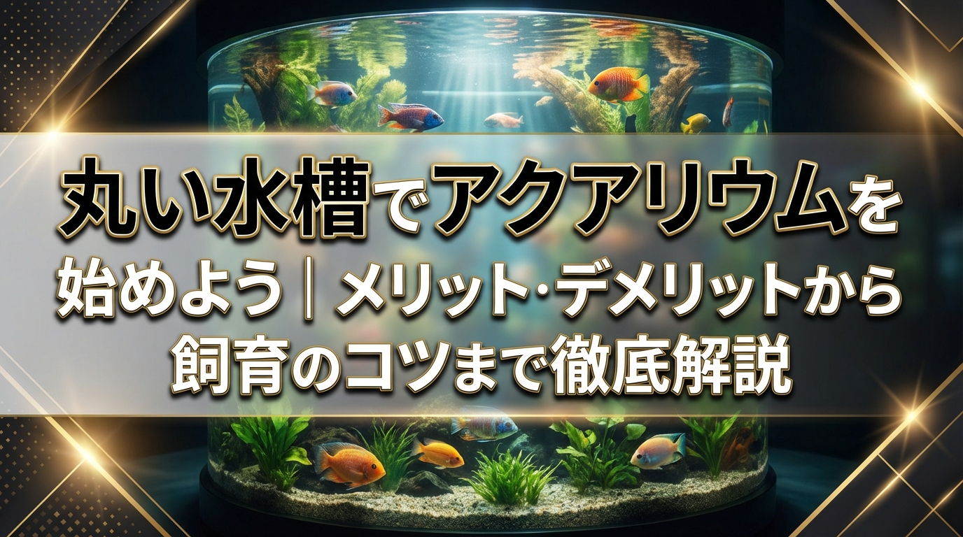 丸い水槽でアクアリウムを始めよう|メリット・デメリットから飼育のコツまで徹底解説