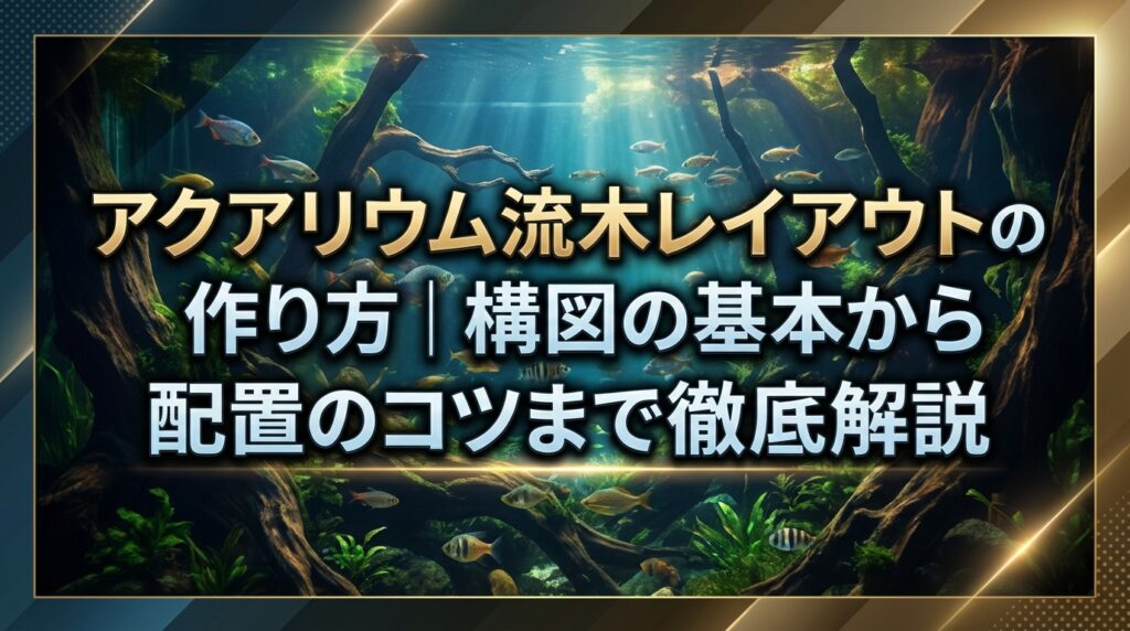 アクアリウム流木レイアウトの作り方｜構図の基本から配置のコツまで徹底解説