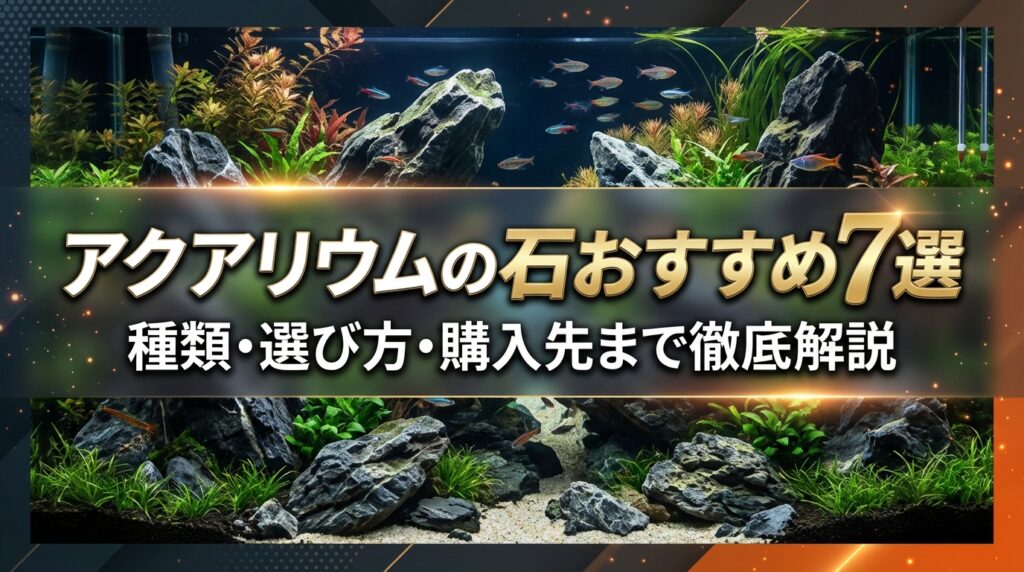 アクアリウムの石おすすめ7選｜種類・選び方・購入先まで徹底解説