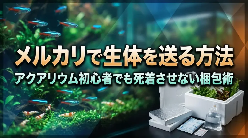 メルカリで生体を送る方法｜アクアリウム初心者でも死着させない梱包術