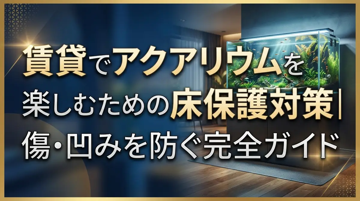 賃貸でアクアリウムを楽しむための床保護対策｜傷・凹みを防ぐ完全ガイド