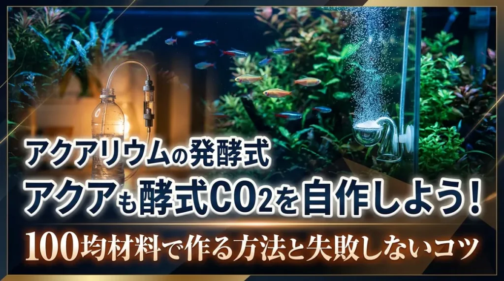 アクアリウムの発酵式CO2を自作しよう！100均材料で作る方法と失敗しないコツ