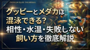 グッピーとメダカは混泳できる？相性・水温・失敗しない飼い方を徹底解説