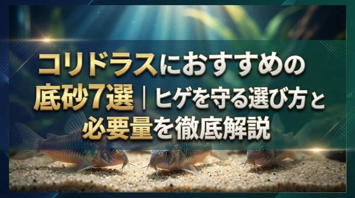 コリドラスにおすすめの底砂7選｜ヒゲを守る選び方と必要量を徹底解説