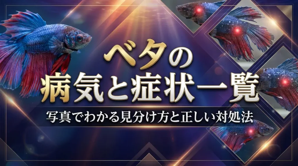 ベタの病気と症状一覧｜写真でわかる見分け方と正しい対処法