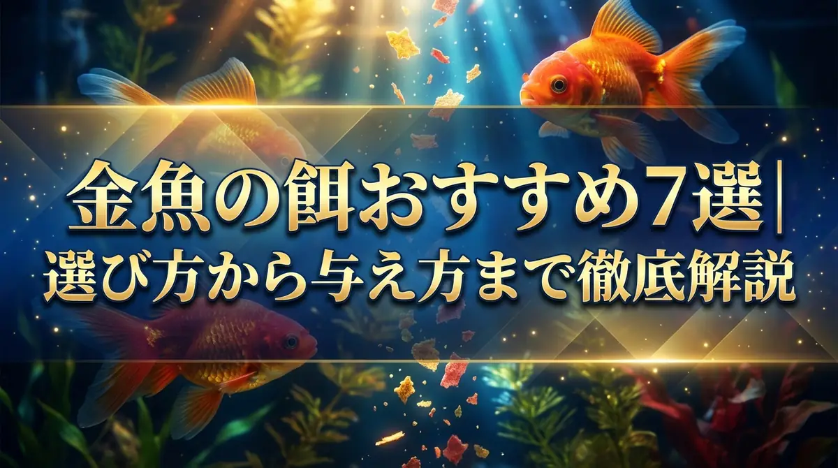 金魚の餌おすすめ7選|選び方から与え方まで徹底解説