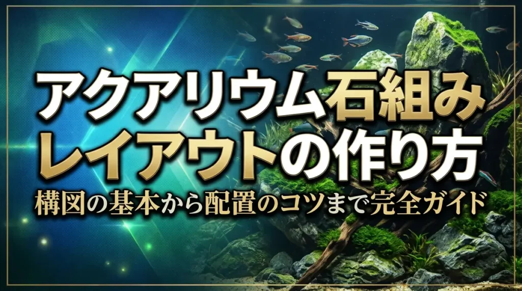 アクアリウム石組みレイアウトの作り方｜構図の基本から配置のコツまで完全ガイド