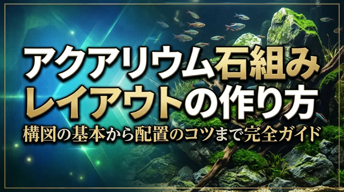 アクアリウム石組みレイアウトの作り方｜構図の基本から配置のコツまで完全ガイド