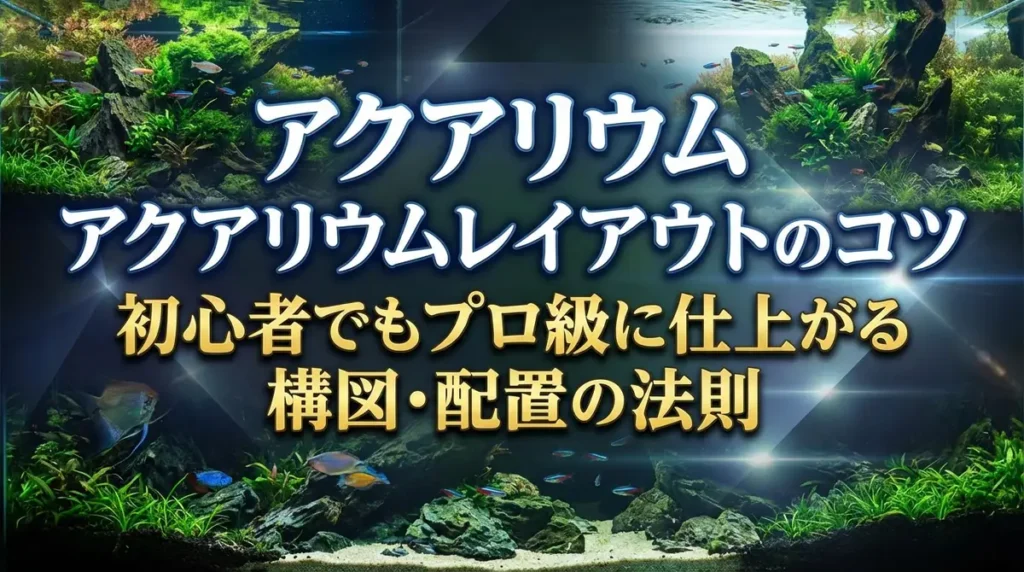 アクアリウムレイアウトのコツ｜初心者でもプロ級に仕上がる構図・配置の法則