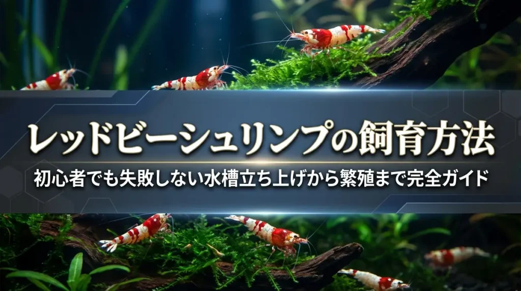 レッドビーシュリンプの飼育方法｜初心者でも失敗しない水槽立ち上げから繁殖まで完全ガイド