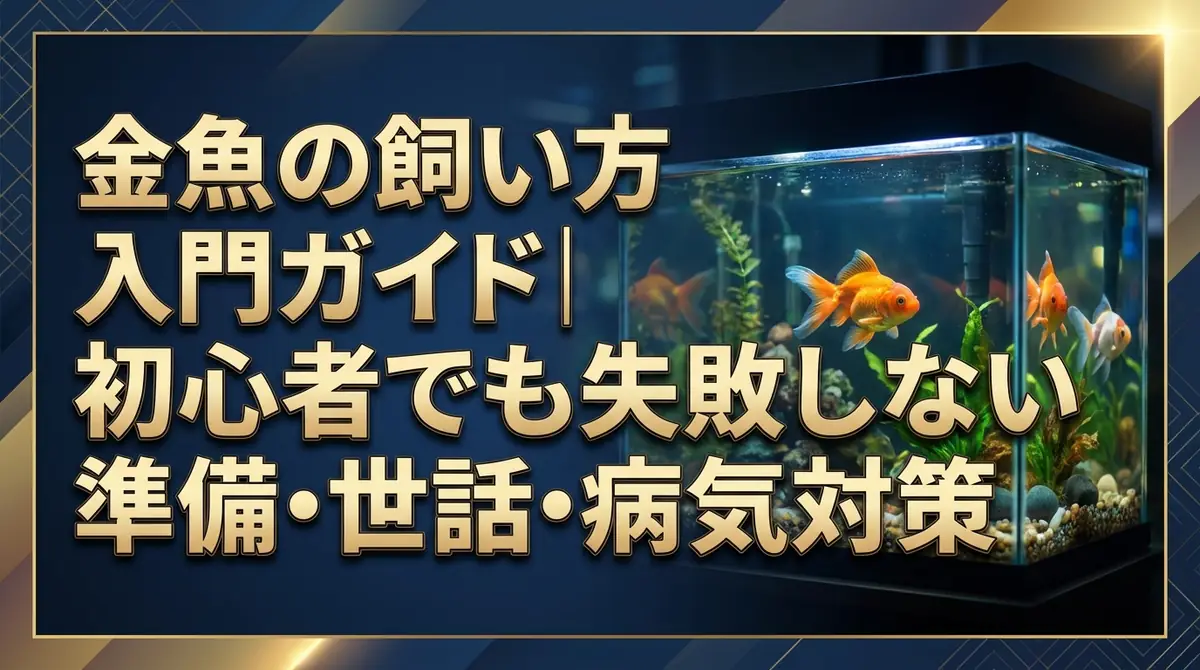 金魚の飼い方入門ガイド｜初心者でも失敗しない準備・世話・病気対策