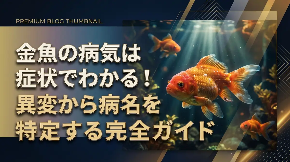 金魚の病気は症状でわかる!異変から病名を特定する完全ガイド